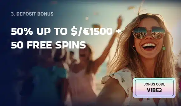 LuckyVibe Third Deposit Bonus