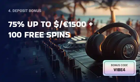 LuckyVibe Fourth Deposit Bonus